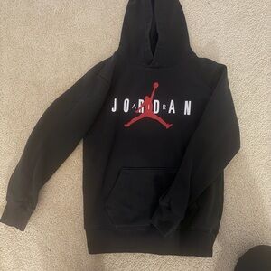 Kids Jordan Hoodie with black and Red size large